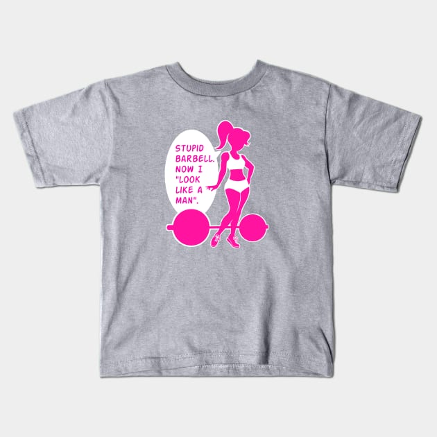 Now I look like a man Kids T-Shirt by TimAddisonArt